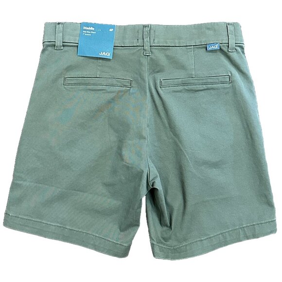 JAG Women's Olive Green Maddie Mid Rise Shorts 7" Inseam, Size 6P - Picture 2 of 6